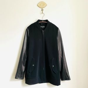 Rag & Bone Leather Sleeve Pacific Jacket